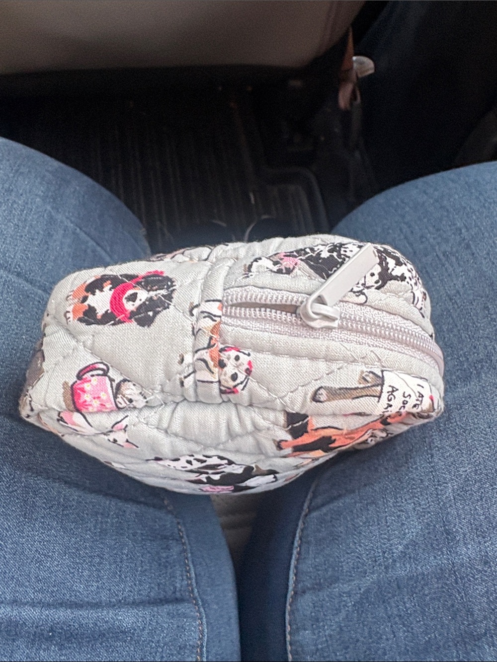 Vera Bradley Dog Show Print Clear Cosmetic Case w/ 3 pieces total of 4 pieces - Picture 9 of 10